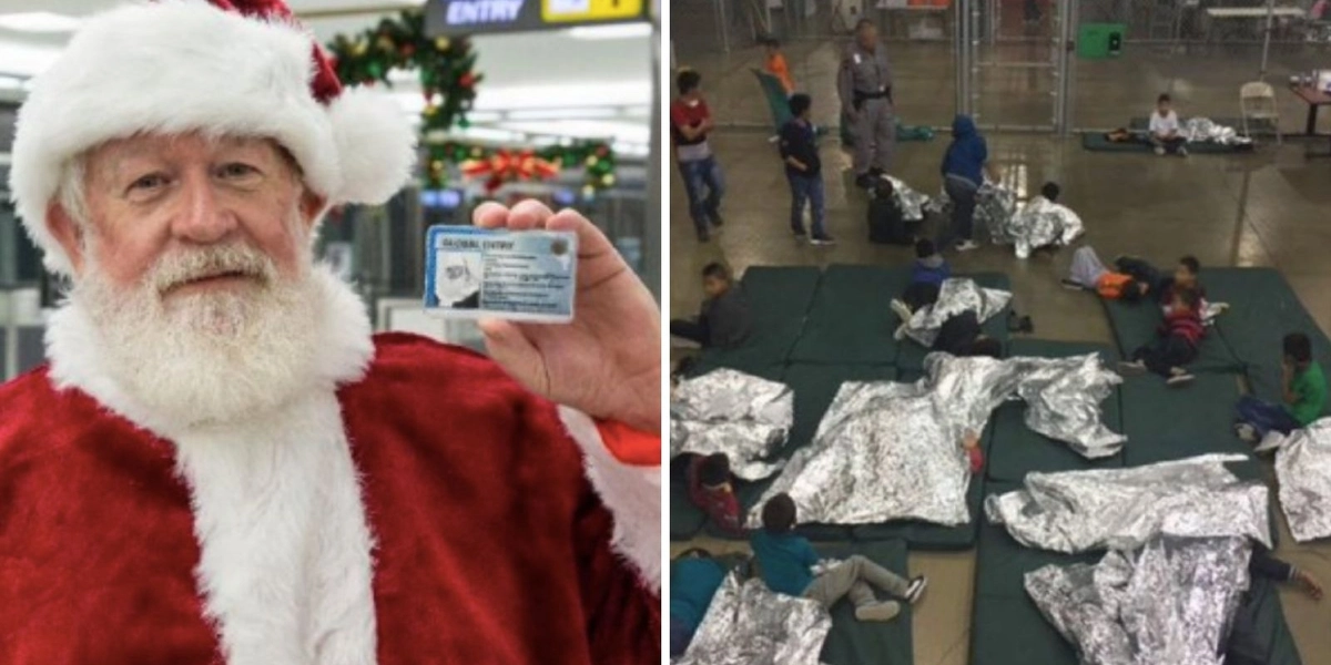 The Customs and Border Patrol of the United States received a negative reaction to a Santa Claus tweet